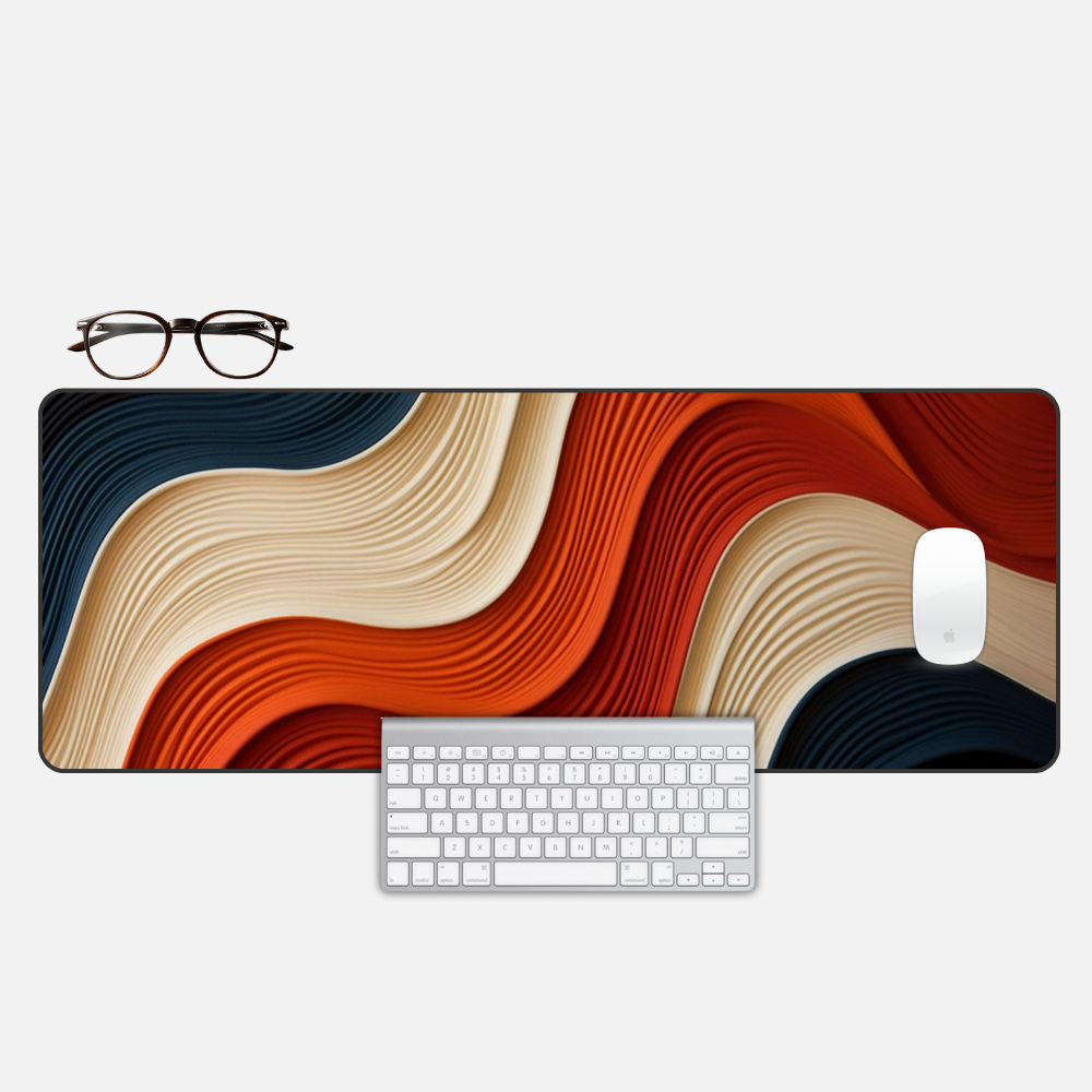 Rustic Dunes Topography Desk Mat and Gaming Mouse Pad