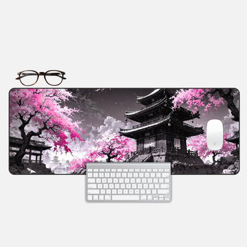 The Sakura Shogun Desk Mat and Gaming Mouse Pad