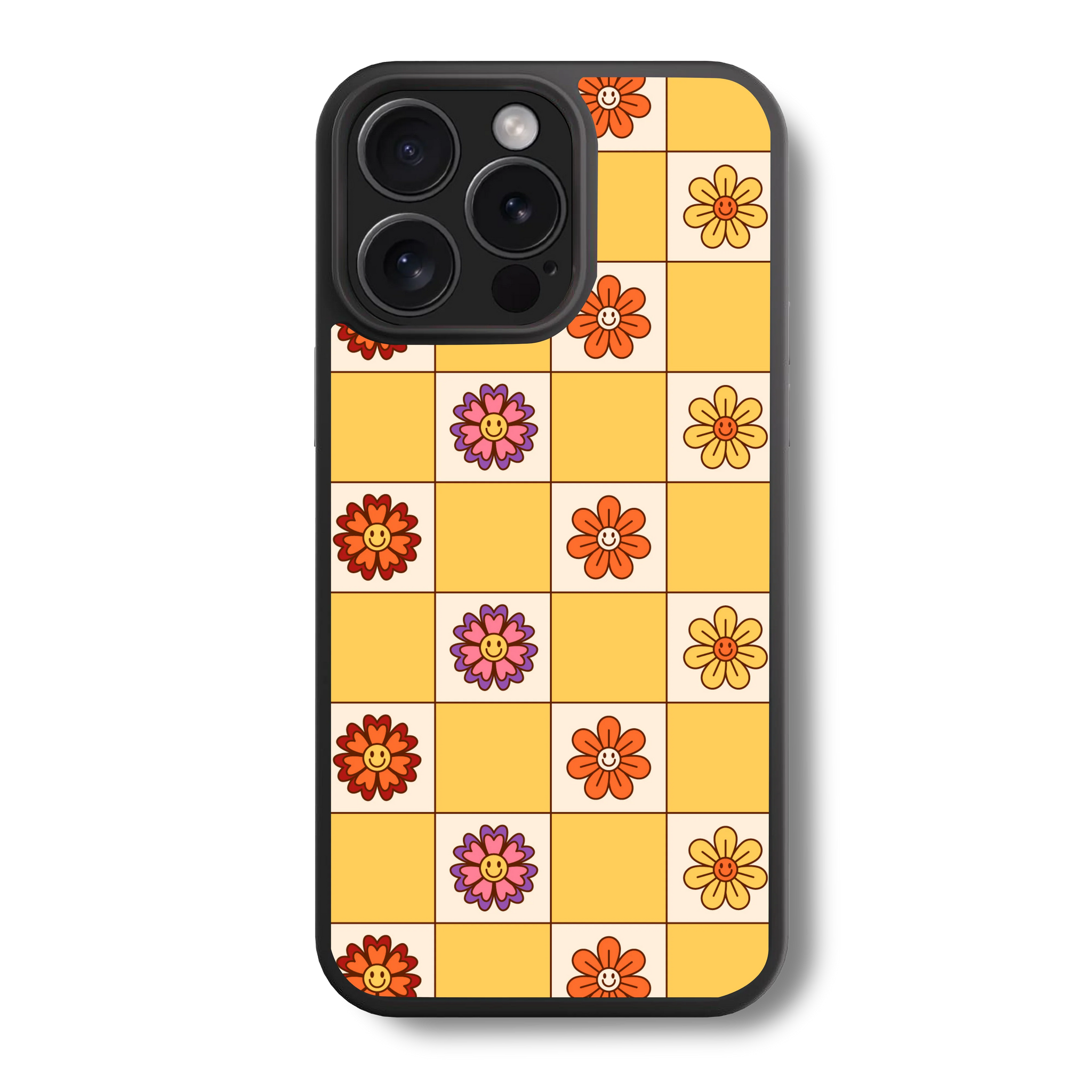 Sunshiny Smile Hybrid Checkered Cases