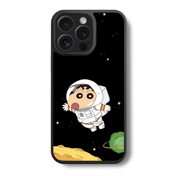 Shinchan In Space Glass Case