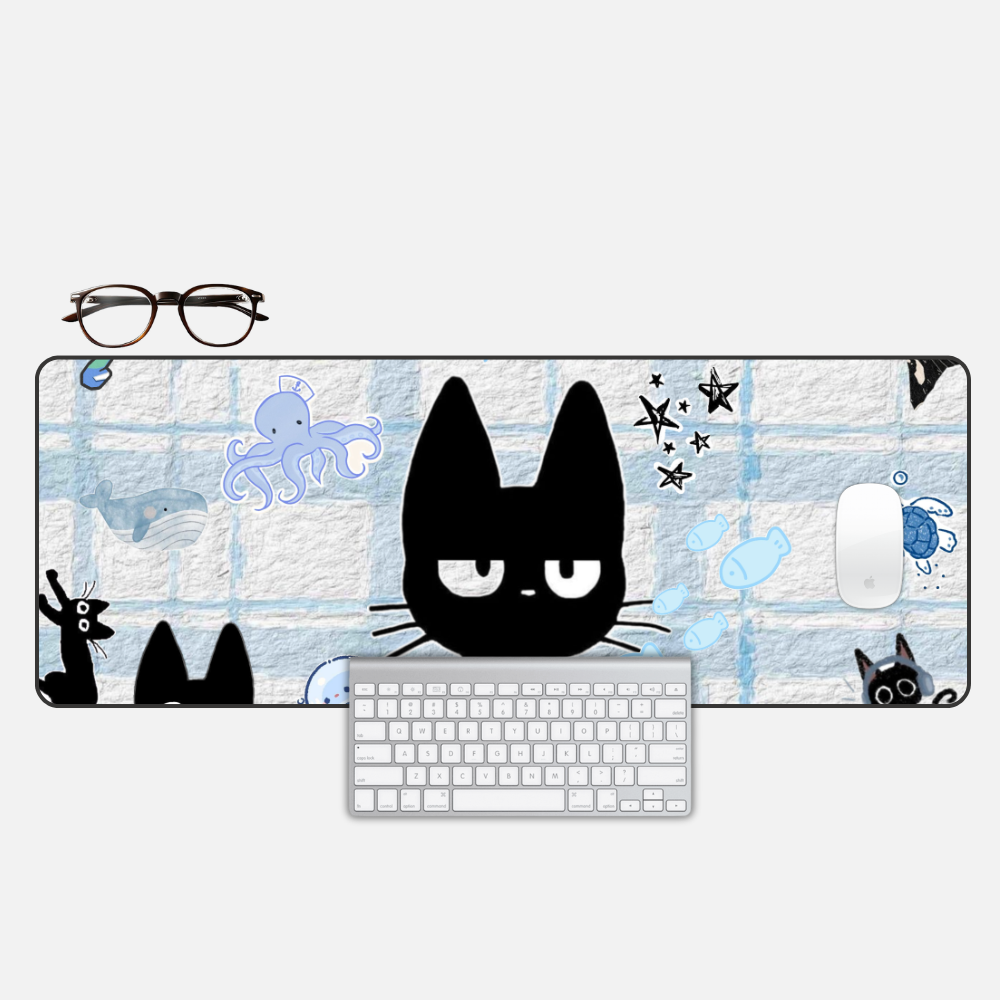 Grumpy Guardian Desk Mat and Gaming Mouse Pad