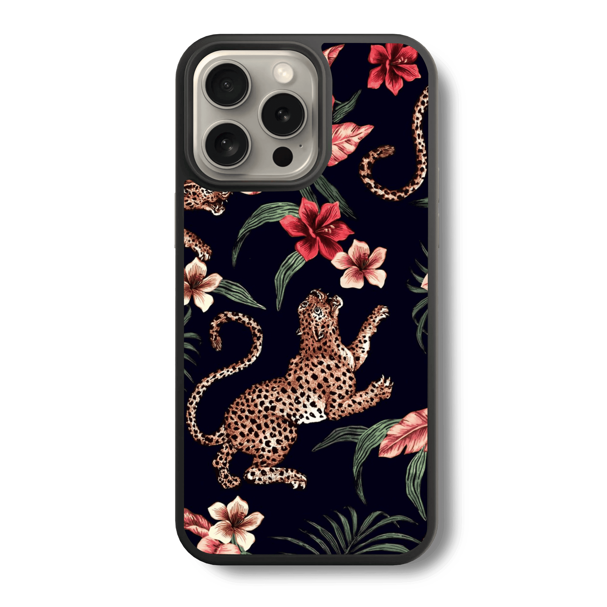 Jungle Chic Design Glass Case