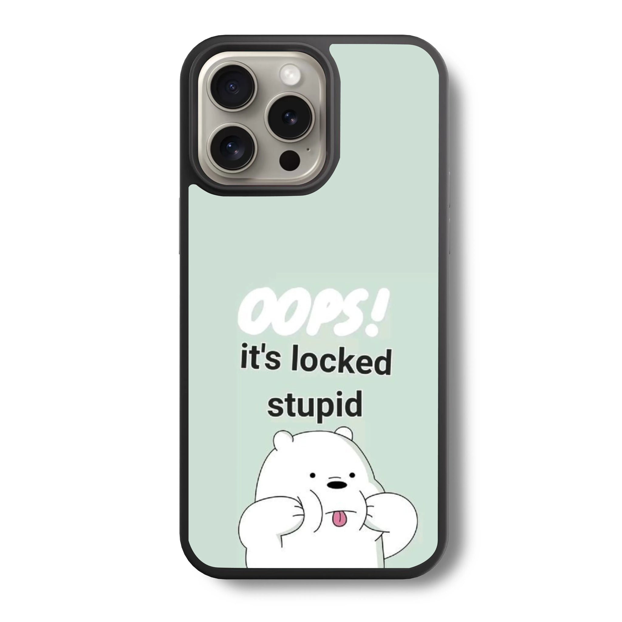 Cute Panda3 Oops Glass Case