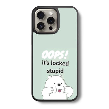 Cute Panda3 Oops Glass Case