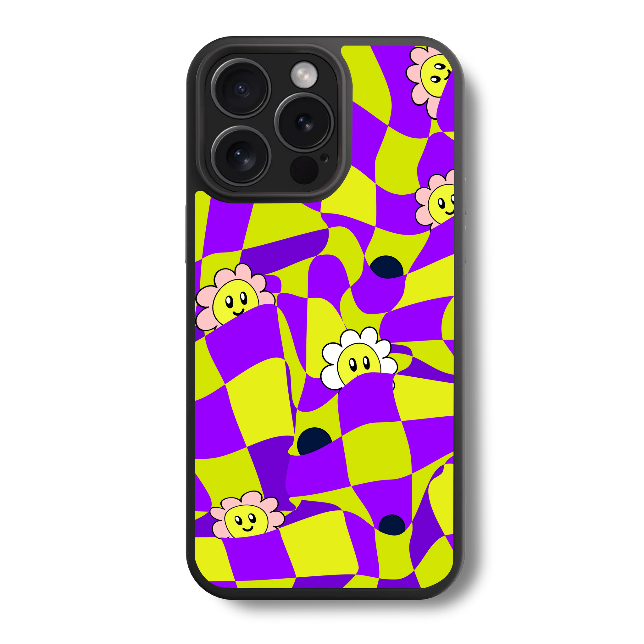 Checkered Blooms Hybrid Case