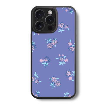 Floral Lilac Bloom Glass Case