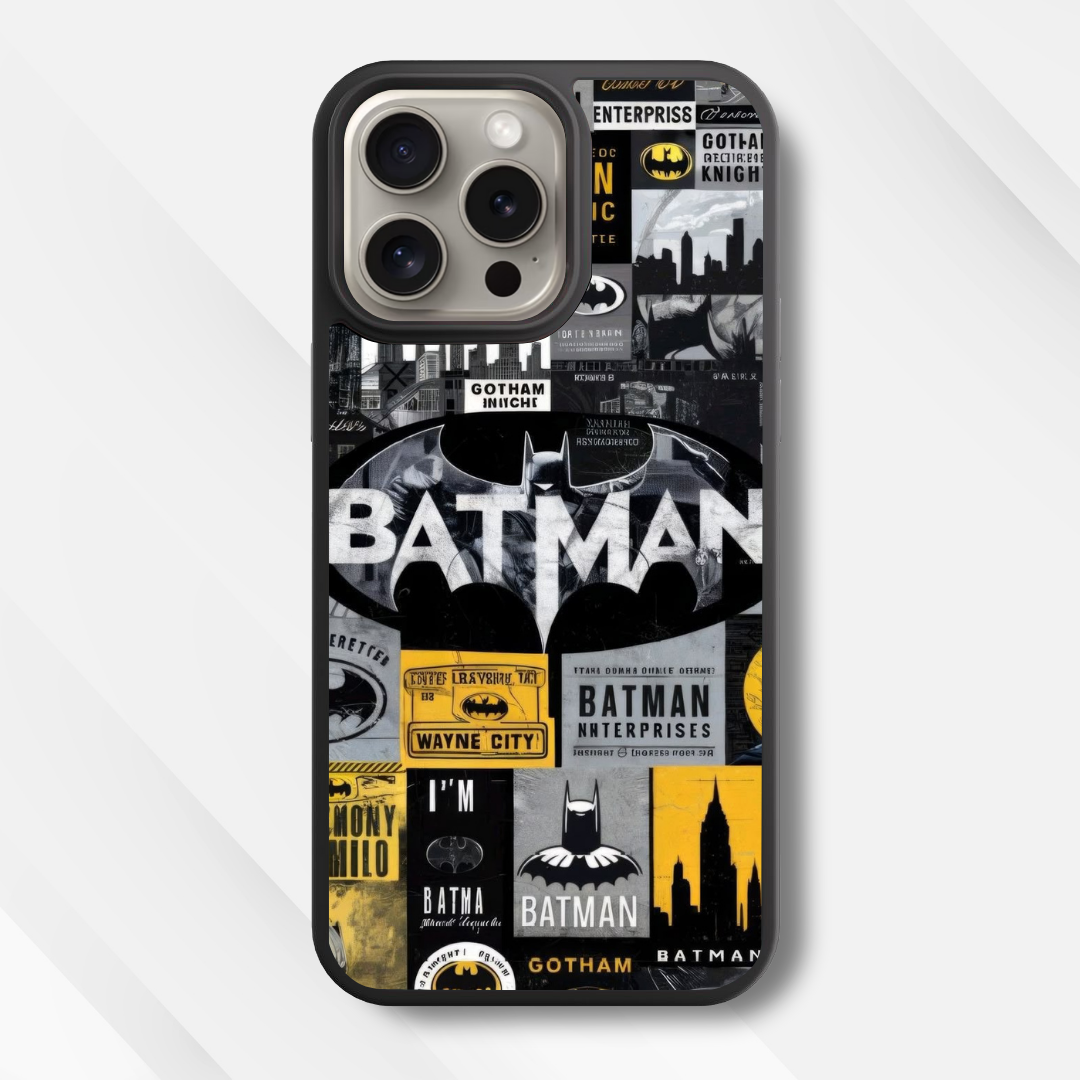 Dark Knight Collage Glass Case
