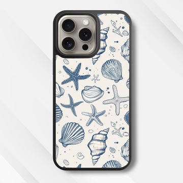 Marine Doodle Glass Case