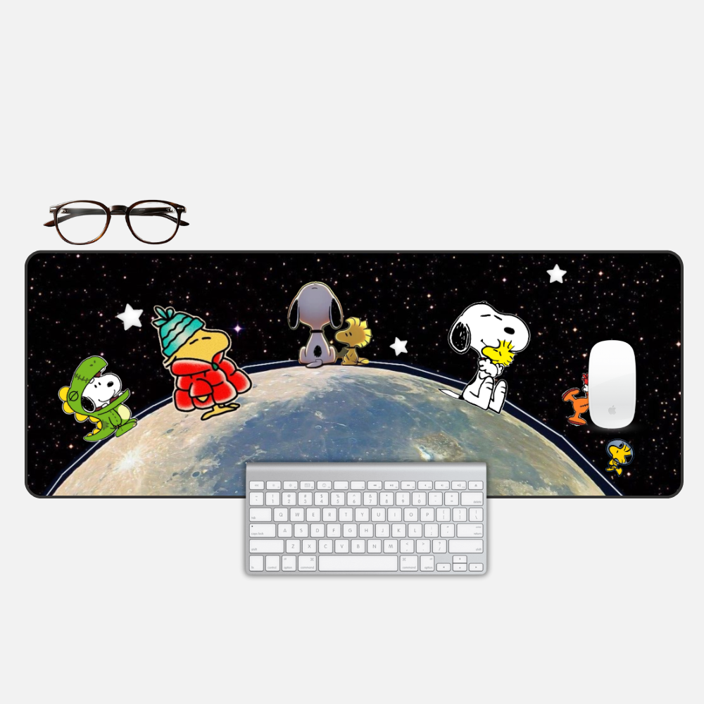 Snoopy’s Lunar Mission Desk Mat and Gaming Mouse Pad