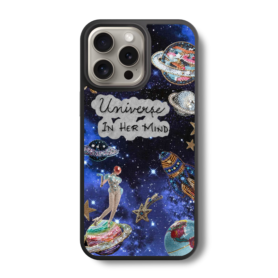 Universe In Her Mind Glass Case