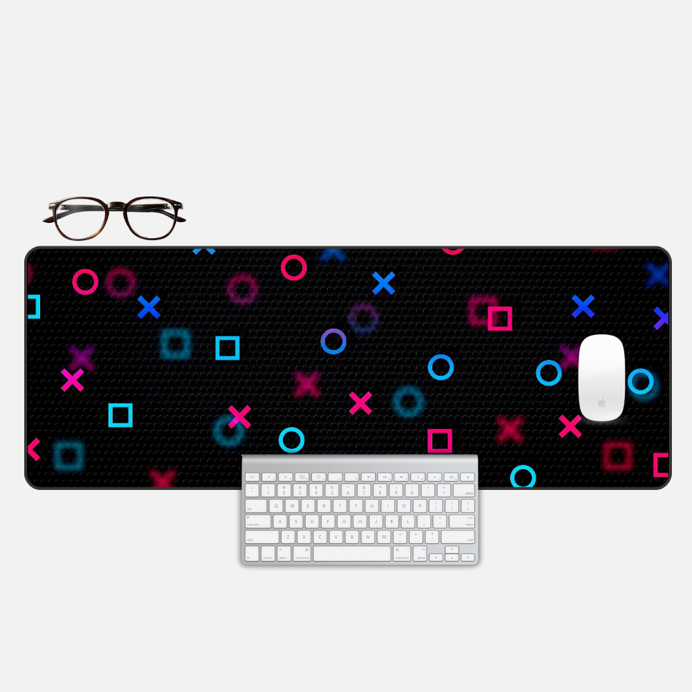 Controller Chaos Desk Mat and Gaming Mouse Pad