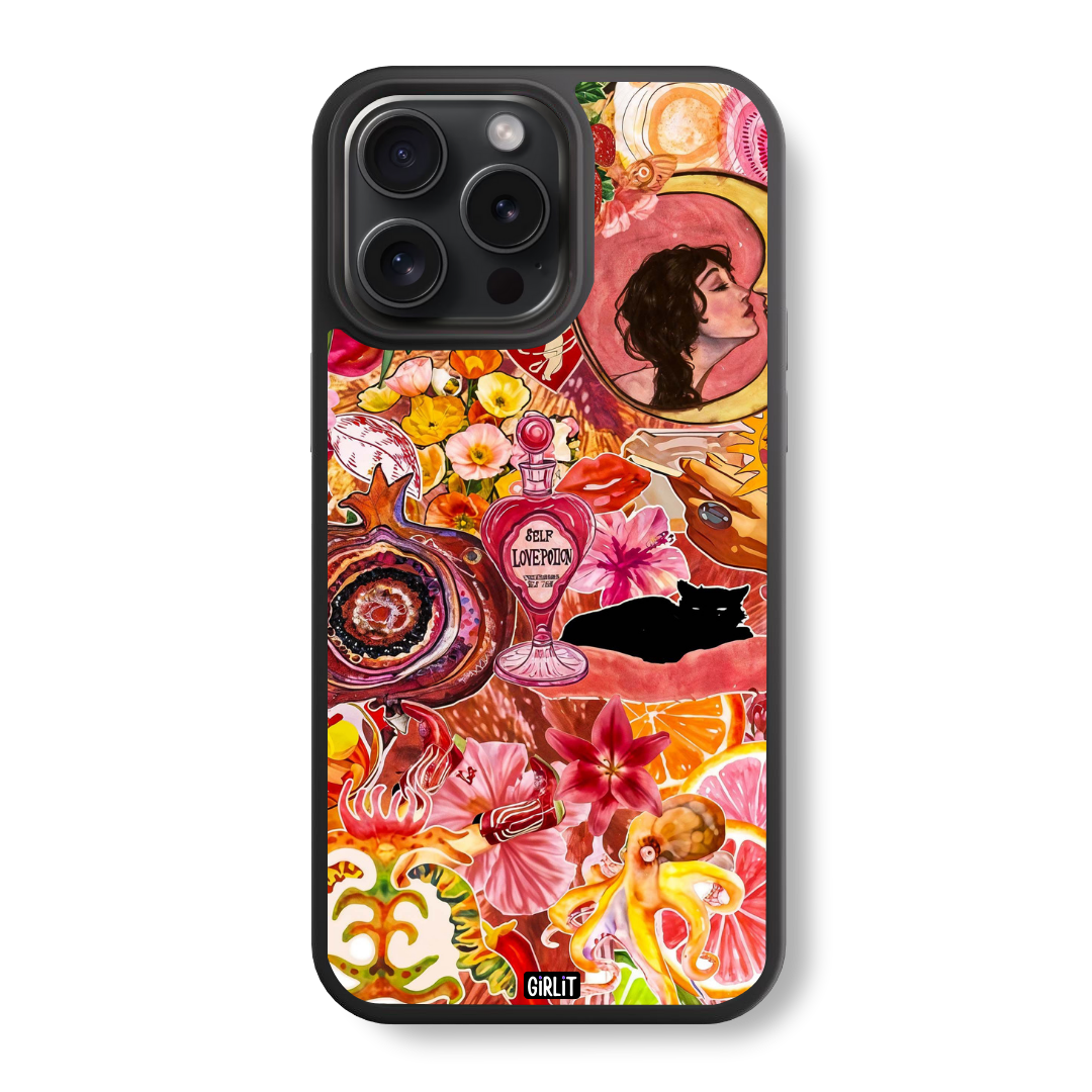 Whimsical Mosaic Glass Case
