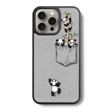 Panda In Pocket Glass Case