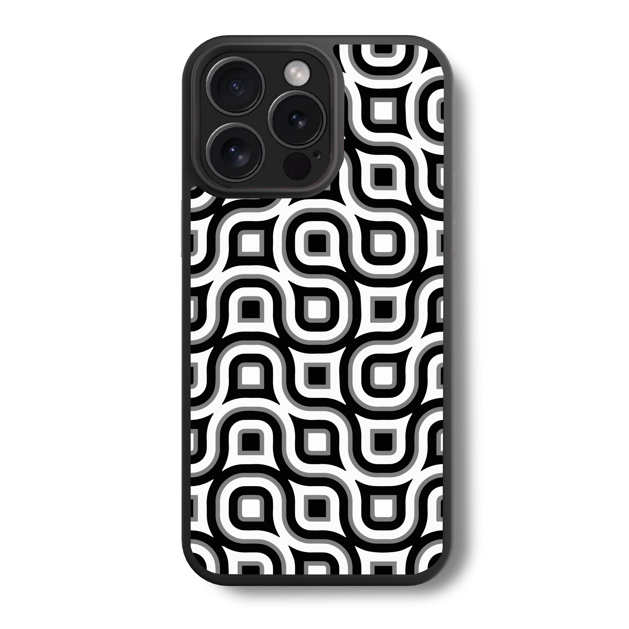 Black and White Bliss Abstract Hybrid Case