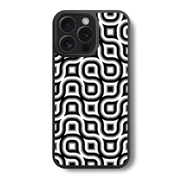 Black and White Bliss Abstract Hybrid Case