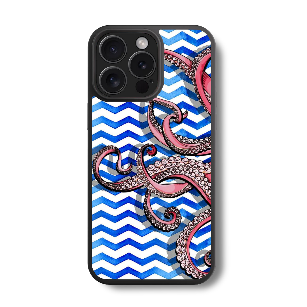 Zig Zag Octopus Glass Case