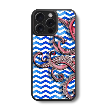 Zig Zag Octopus Glass Case