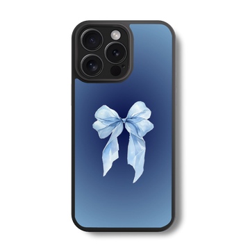 Bow Bliss Blue Glass Case