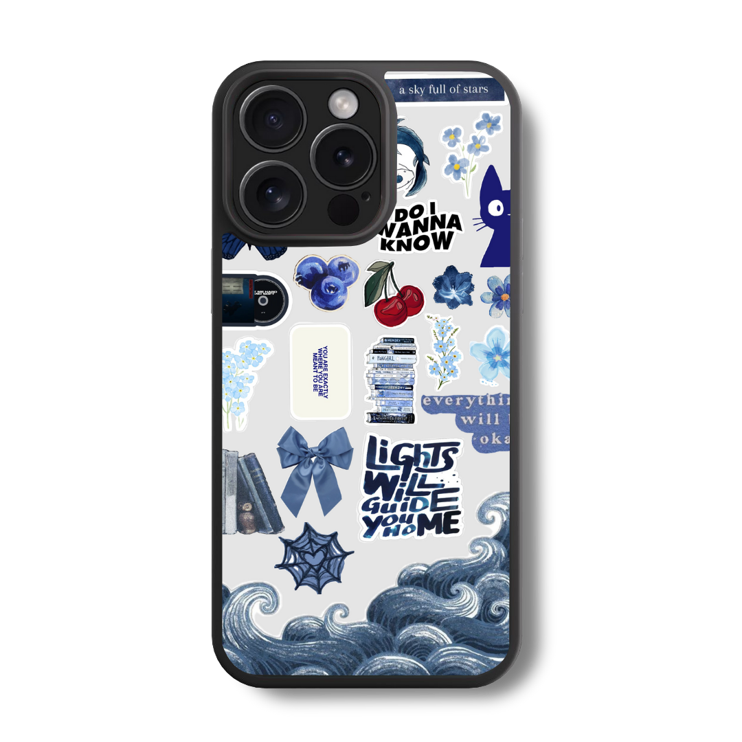 Indigo Night Sky Glass Case