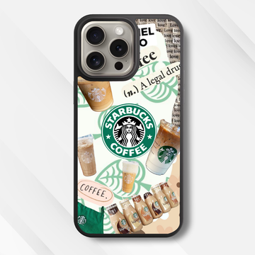 Coffee Lover's Collage Glass Case