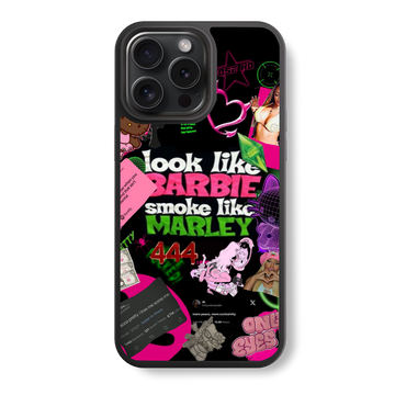 Cyber Pop Collage Glass Case