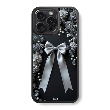 Midnight Pearl Bow Glass Case