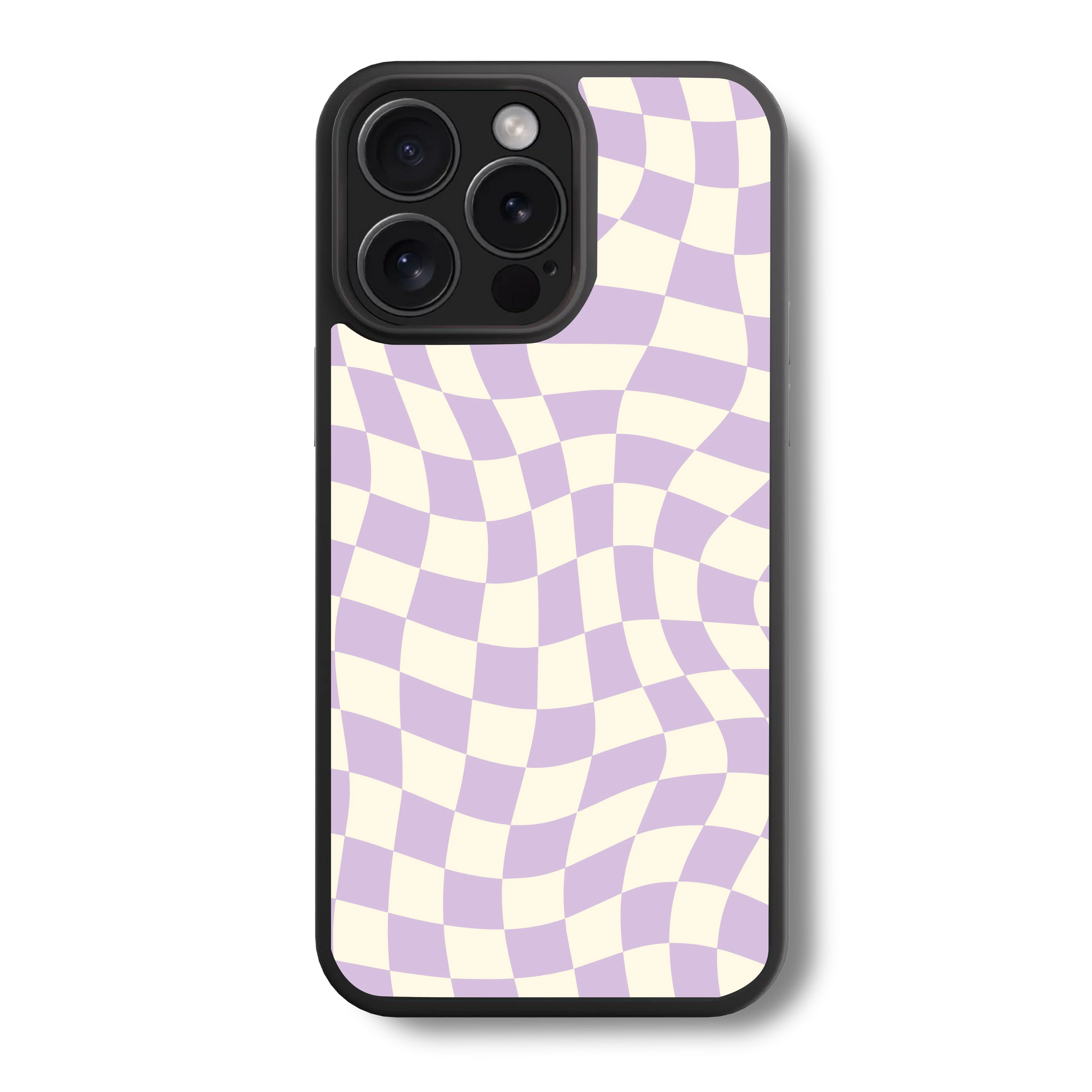 Lavender Checkered Glass Case