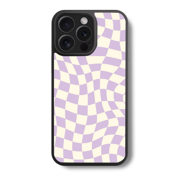 Lavender Checkered Glass Case