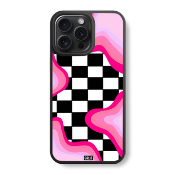 Psychedelic Check Glass Case