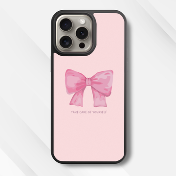 Self-Care Bow Glass Case