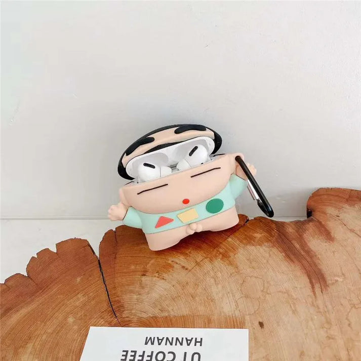 AERO SHIN-CHAN SILICONE AIRPODS CASE COVER FOR 1/2, 3 AND AIRPODS PRO