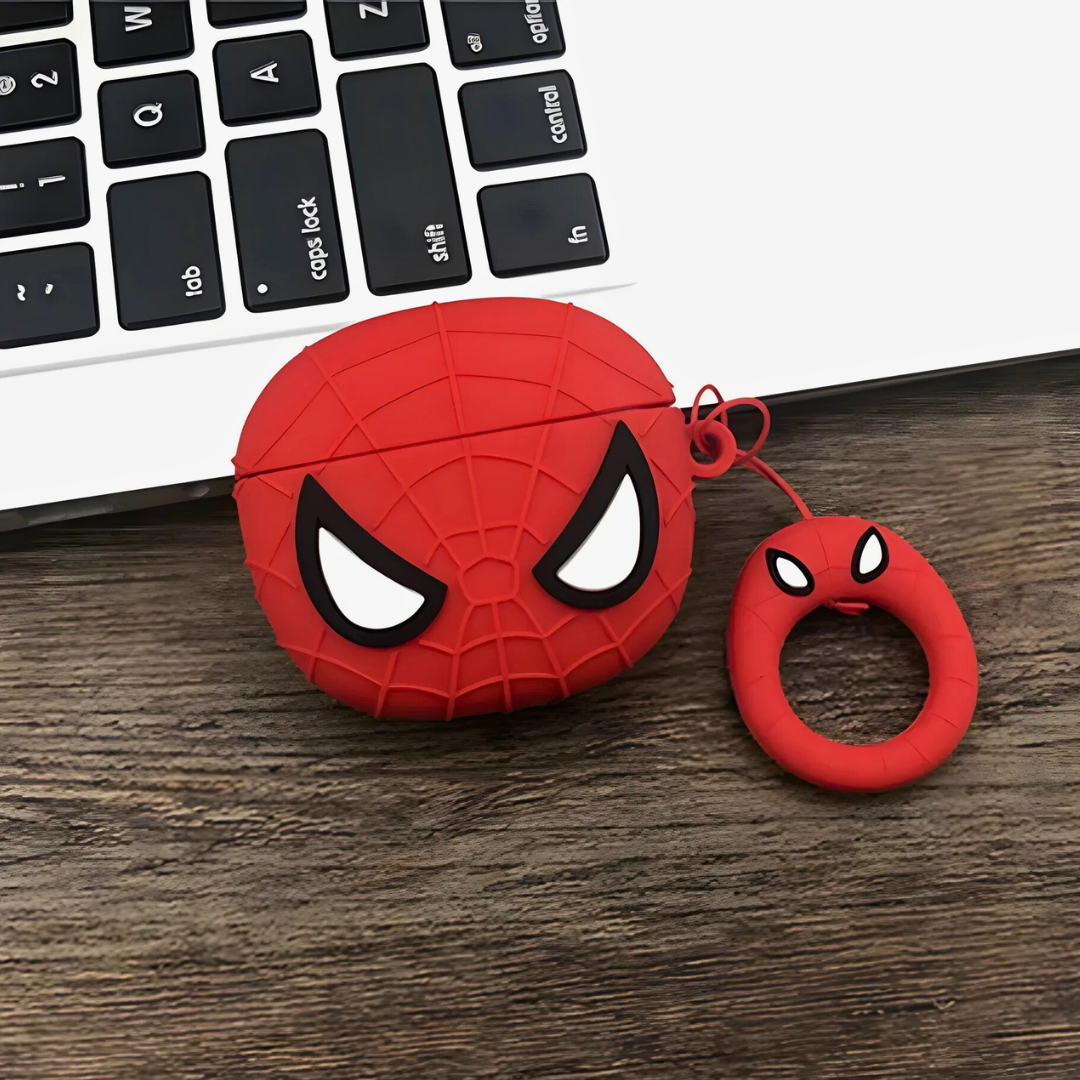 CUTE SPIDER MAN SILICONE AIRPODS CASE COVER FOR 1/2, 3 AND AIRPODS PRO