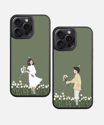Bloom Together Couple Glass Case