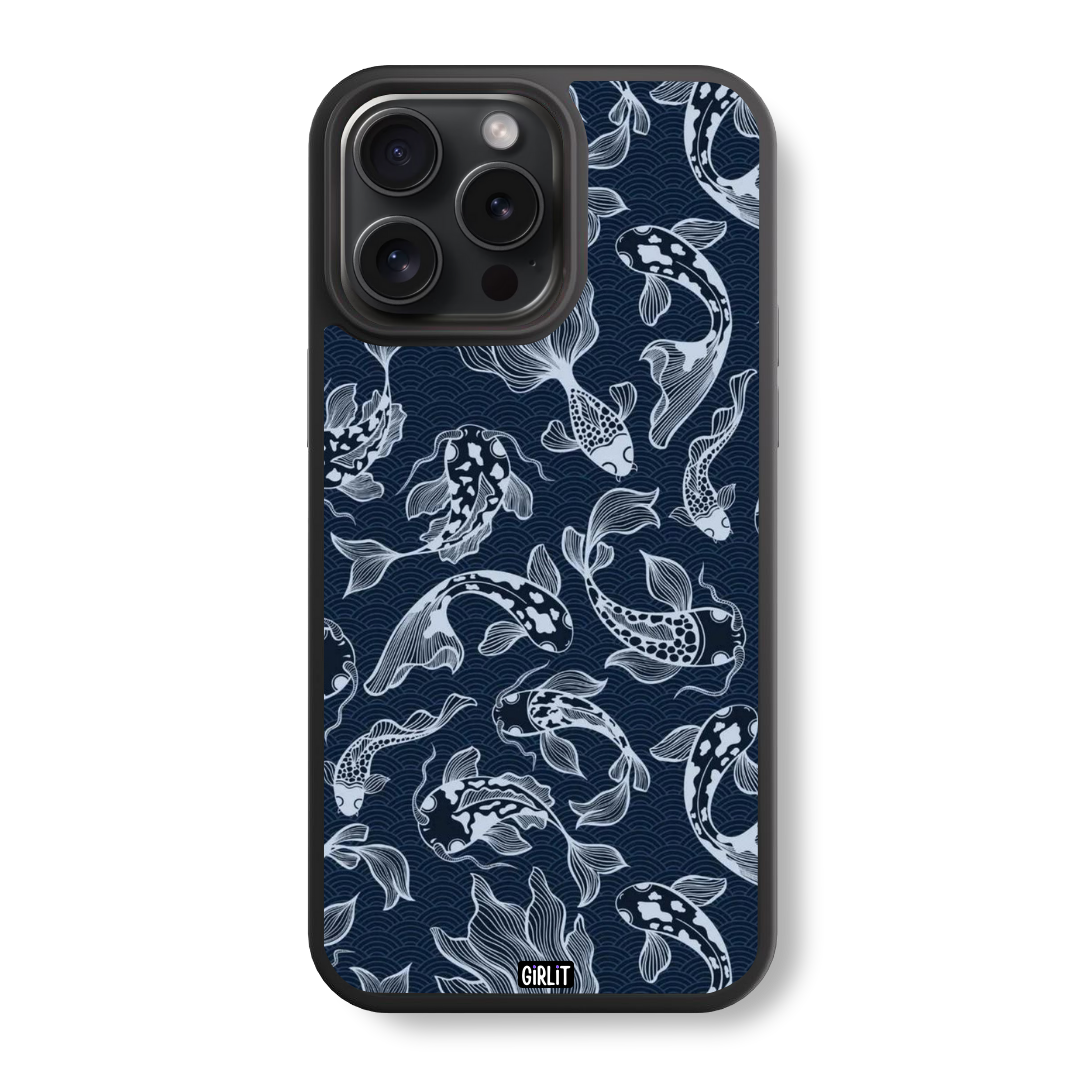 Koi Serenity Glass Case