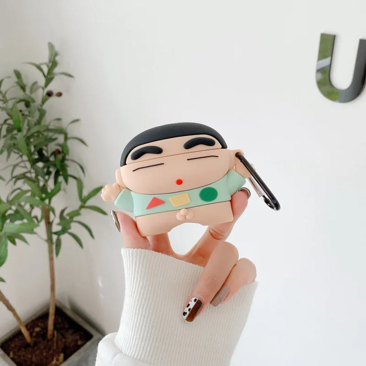 AERO SHIN-CHAN SILICONE AIRPODS CASE COVER FOR 1/2, 3 AND AIRPODS PRO