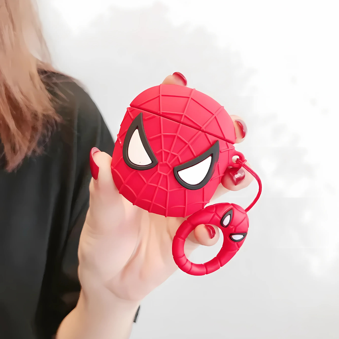 CUTE SPIDER MAN SILICONE AIRPODS CASE COVER FOR 1/2, 3 AND AIRPODS PRO