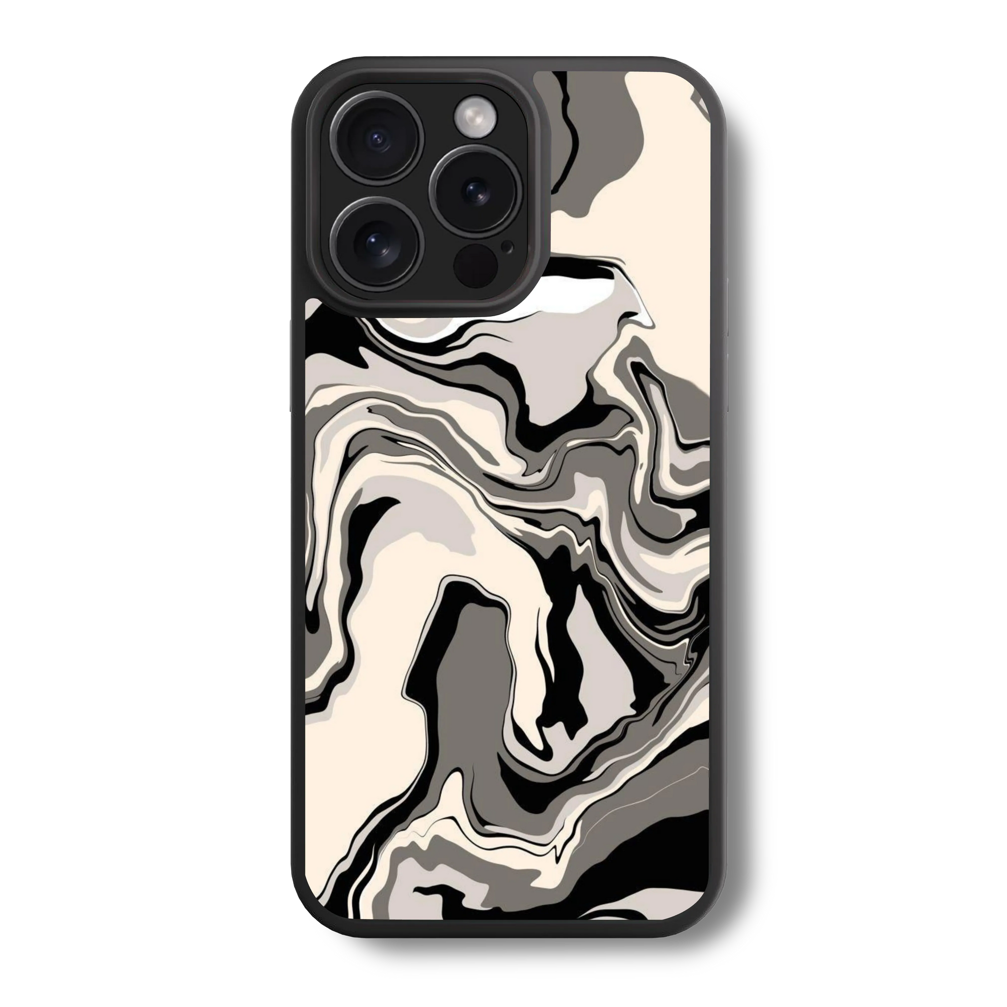 Swirl Style Print Glass Case