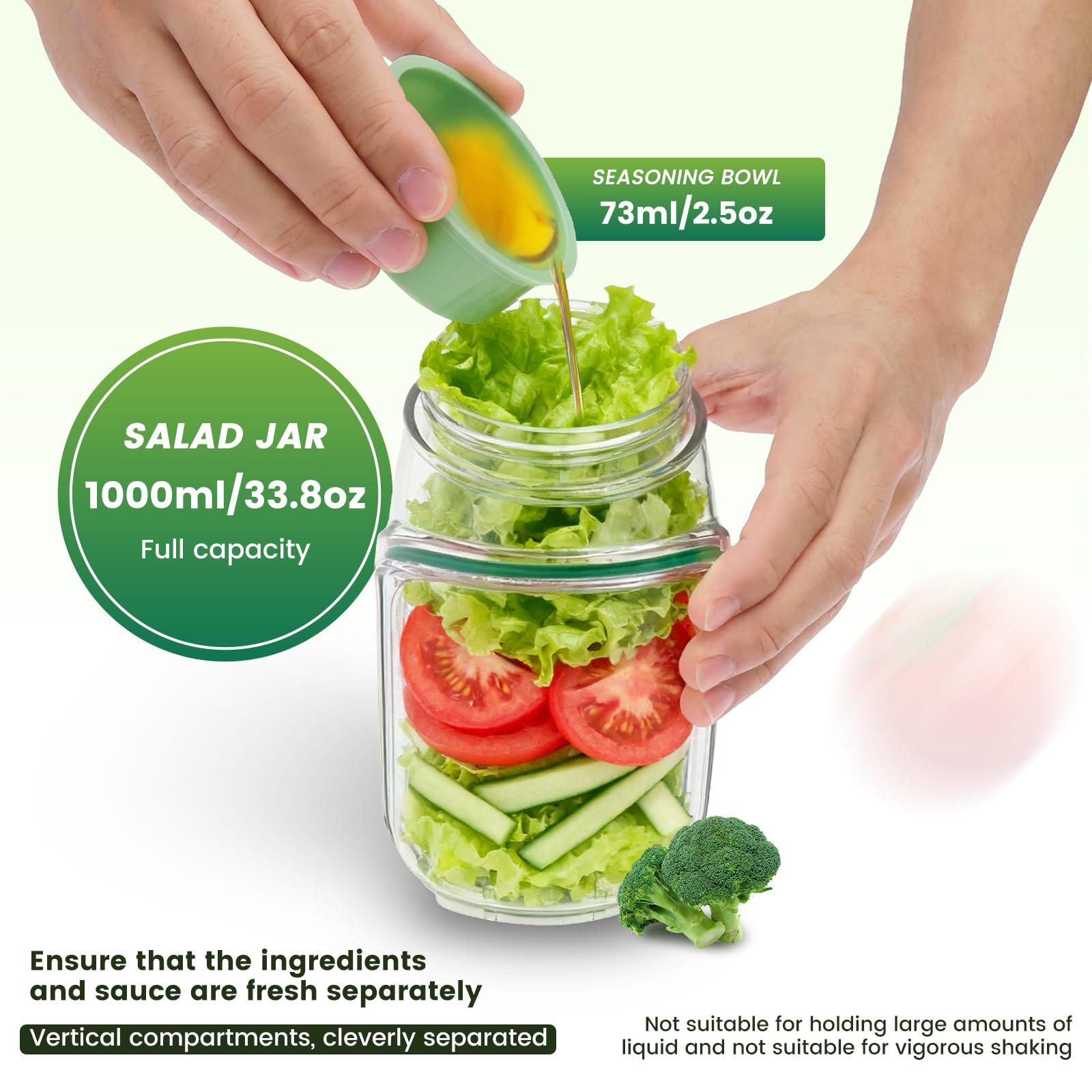 On-the-Go Shake & Serve Salad Jar