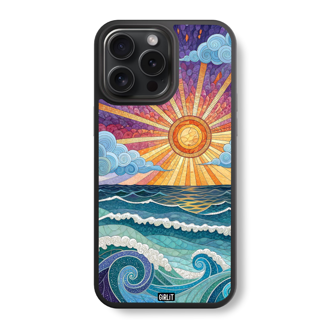 Seaside Serenity Glass Case