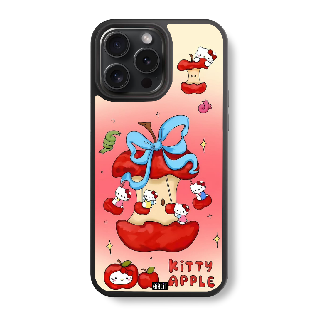 Sweet Apple Kitty Glass Case