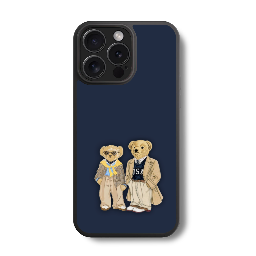 The Preppy Bears Glass Case