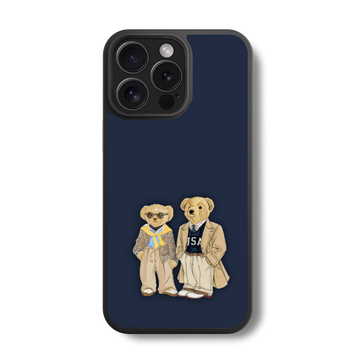 The Preppy Bears Glass Case