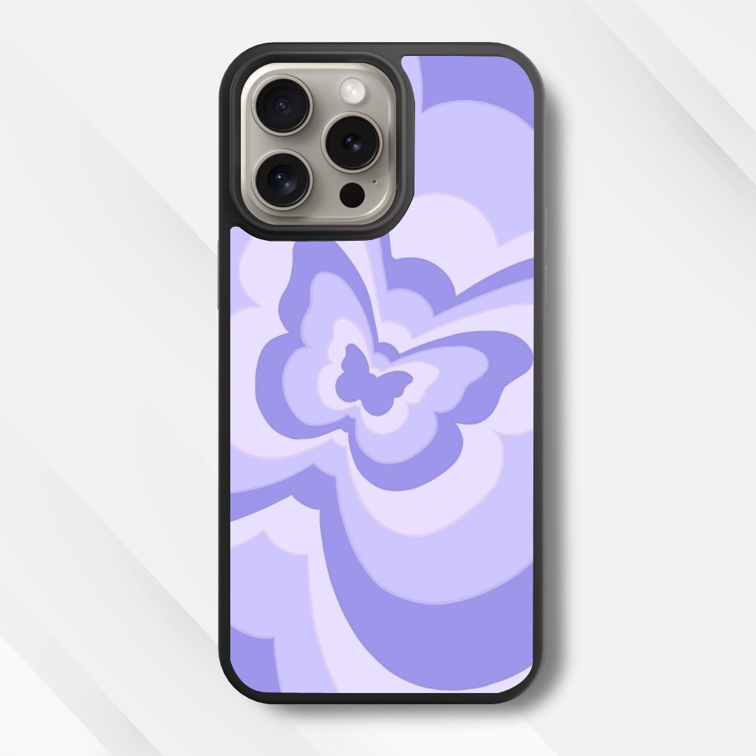 Lavender Flutter Glass Case