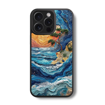 The Van Gogh Wave Glass Case
