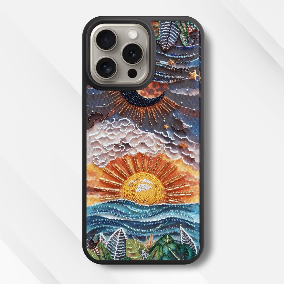 Beaded Celestial Glass Case