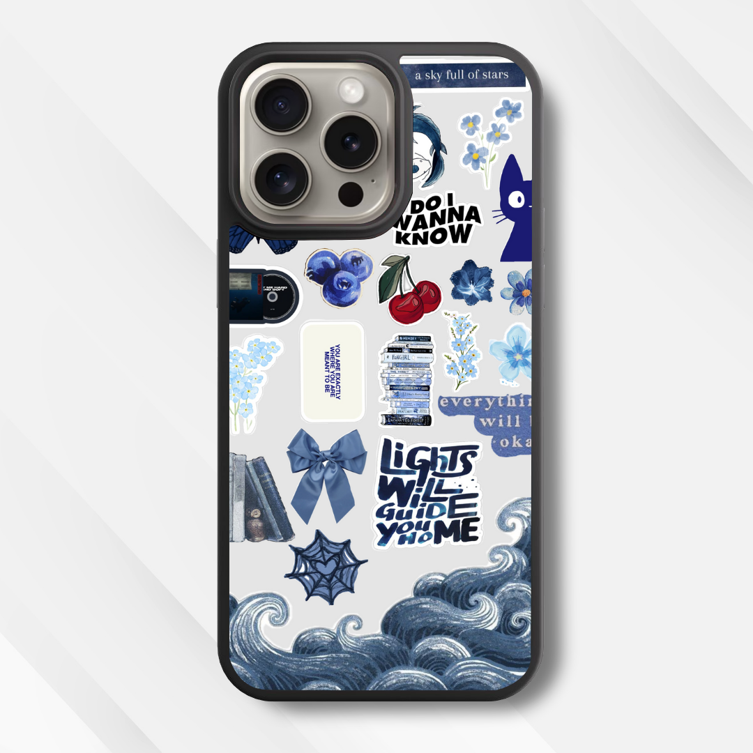 Indigo Night Sky Glass Case