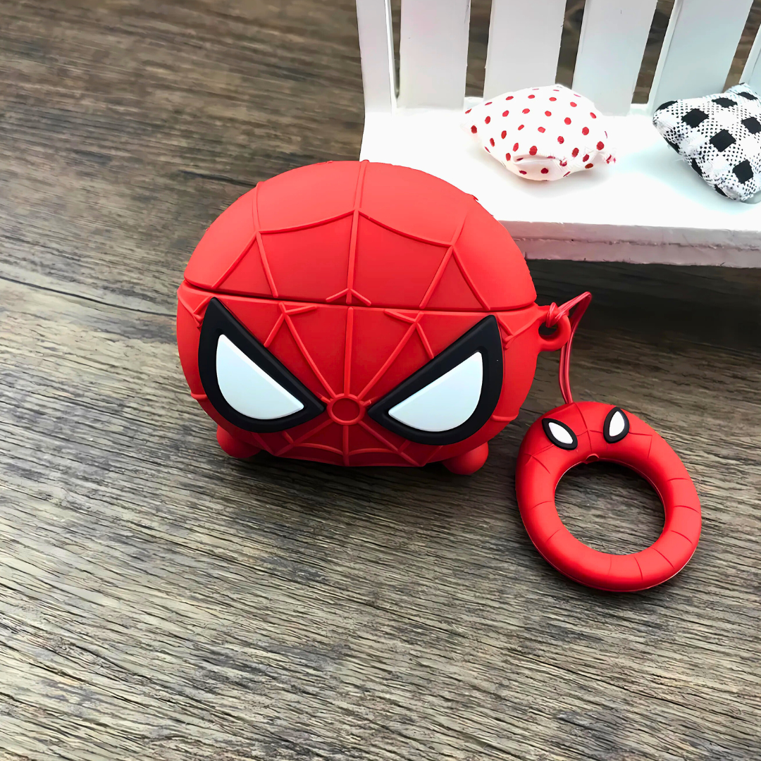CUTE SPIDER MAN SILICONE AIRPODS CASE COVER FOR 1/2, 3 AND AIRPODS PRO