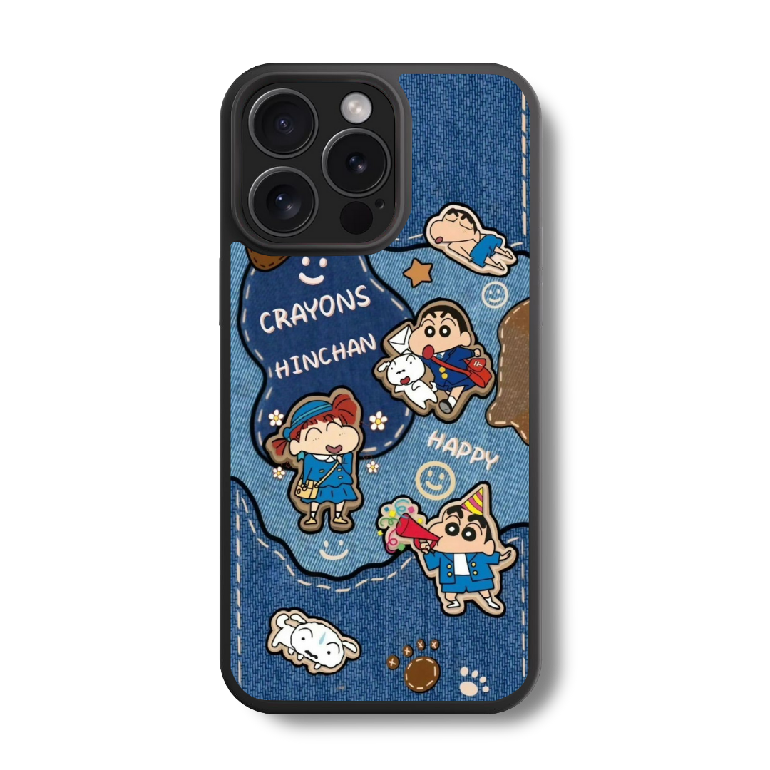 Shin-chan's Jean Pocket Glass Case