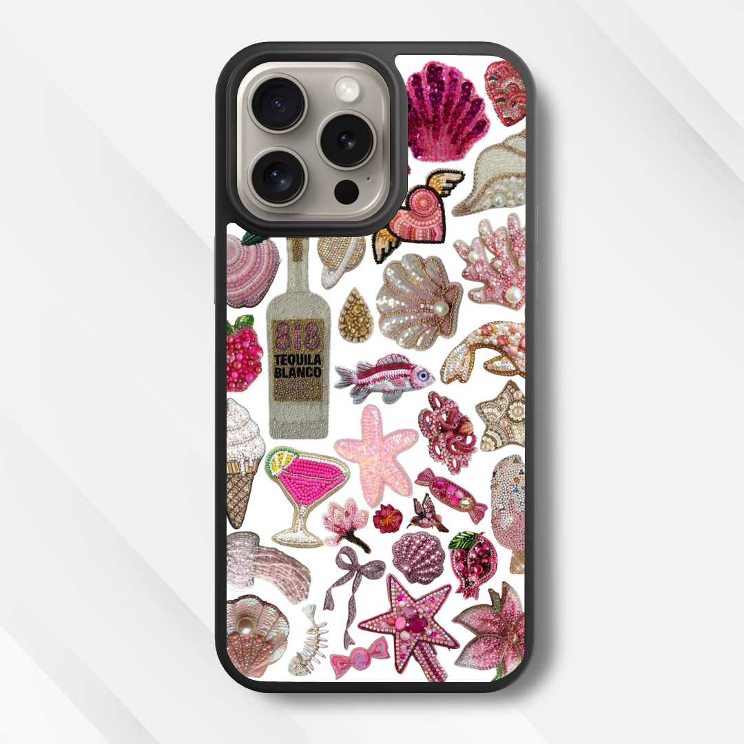 Beach Bazaar Embellished Glass Case