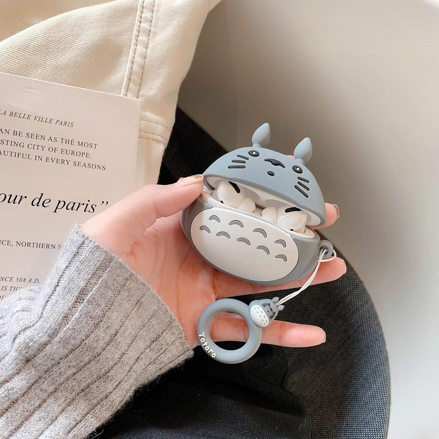 CUTE TOTORO SILICONE AIRPODS CASE COVER FOR 1/2, 3 AND AIRPODS PRO